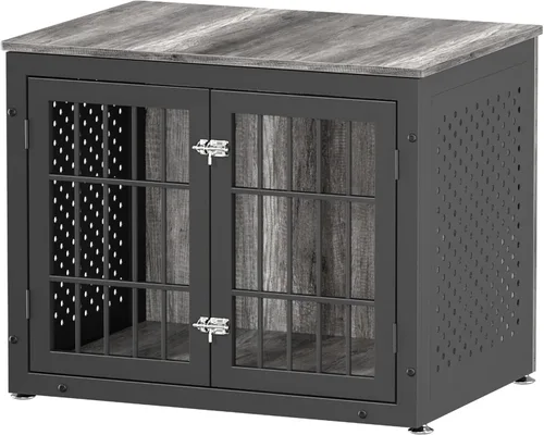 Vista 19 de rehomerance Jaula/Mueble de Servicio Pesado de 26" para Perros Pequeños, Perrera de Metal para Perros con Alta Ansiedad, Jaula para Mascotas a