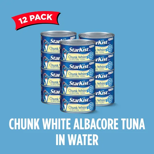 Vista 5 de StarKist Atún Blanco Albacore en Trozos en Agua, 12 Oz, Paquete de 12