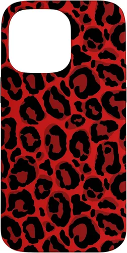 Vista 21 de Red Leopard Phone Case Cheetah Skin Pattern Women Case for iPhone 17