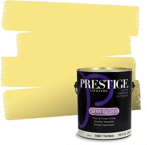 Vista 150 de PRESTIGE Pinturas de pintura exterior e imprimación en uno, 1 galón, plano, combinación comparable de Benjamin Moore* Pila de heno
