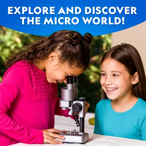 Vista 3 de Microscopio de laboratorio de National Geographic con más de 50 accesorios