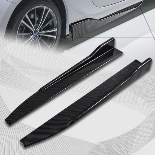 Vista 3 de Q1-TECH, 5 piezas de borde de parachoques delantero + falda lateral Rocker Winglet Canard difusor ala compatible con Toyota Supra A90 2019-2023