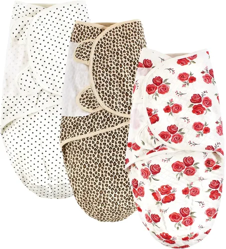 Vista 9 de Hudson Baby Envoltura de algodón acolchada unisex para bebé, 3 unidades, bosque de niños, 0-3 meses