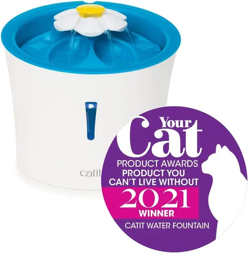Vista 12 de Catit LED Flower Fountain with Triple Action Filter, Cat Drinking Water Fountain, 3 L