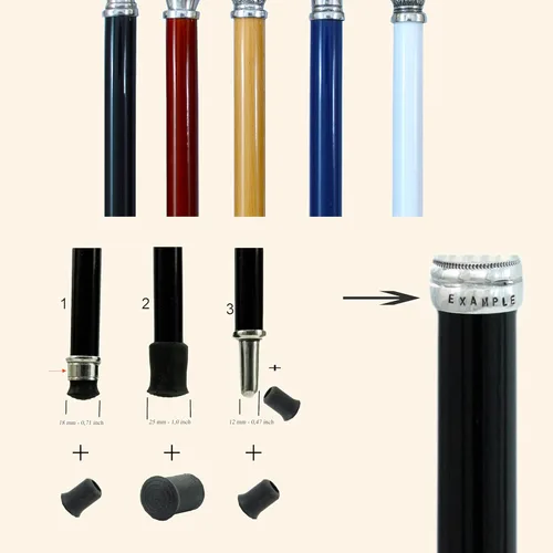 Vista 9 de Handmade Walking Cane - Artisanal Wood & Solid Pewter Handle, Elegant Walking Stick for Men & Women, Luxury Made in Italy Gift