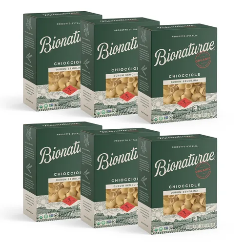 Vista 7 de Bionaturae Capellini - Fideos de pasta de sémola dura, Kosher, alta proteína, sin OMG, certificado USDA, dura sémola capellini, pasta Capellini