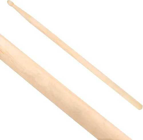 Vista 3 de AUGSHY 3 pares de baquetas de madera 5A con bolsa de transporte, baquetas de arce natural para práctica, juego de baquetas de grabación