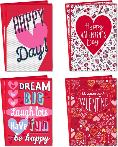 Vista 8 de Hallmark Tarjetas de San Valentín para la escuela de los niños, sé feliz (8 aulas de San Valentín con sobres)