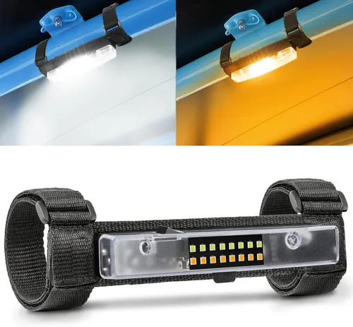 Vista 10 de Luz de cúpula UTV 4PCS Roll Bar Mount LED Luces interiores Blanco y rojo