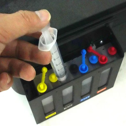 Vista 6 de Jeringa de llenado de tinta de 10 ML/CC con medición y punta de aguja roma para pluma estilográfica, impresora de computadora (6 unidades)