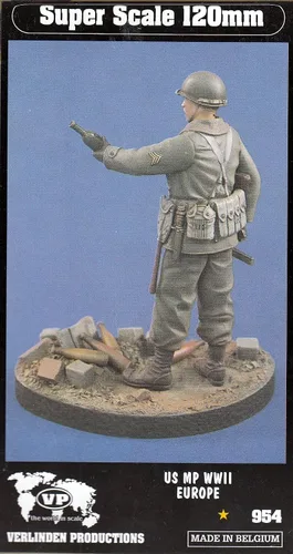 Vista 2 de Verlinden VER0954 - Figura de 4.724 in - US MP WWII Europa [Kit de construcción de modelos]