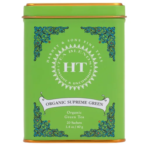 Vista 13 de Harney & Sons Té Rooibos African Autumn, HERBAL, lata de 20 sobres