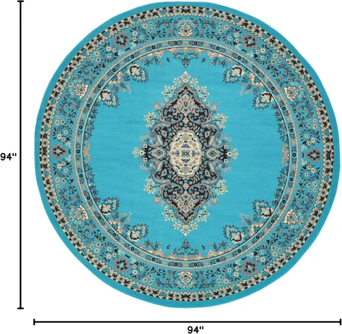 Vista 664 de Unique Loom Reza Collection- Alfombra, Polipropileno, Negro