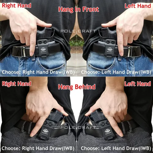 Vista 7 de S&W SD9VE SD40VE Funda IWB Kydex Funda de ajuste personalizado: Smith & Wesson SD9 VE / SD40 VE Pistol - Transporte interior de la cintura
