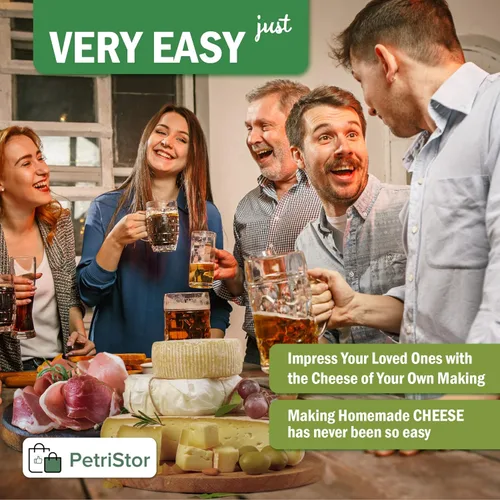 Vista 4 de Molde de queso para hacer queso con seguidor de 1/2 galón azul - Suministros para hacer queso - Molde para queso - Molde para Queso Casero - Molde