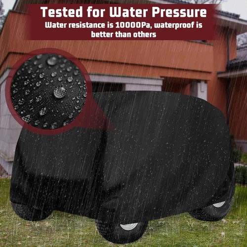 Vista 6 de Cubierta para cortacésped de montar - Cubierta para tractor cortacésped de exterior impermeable resistente 420D anti-UV, ajuste universal, cubiertas