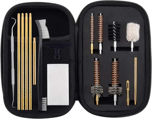 BOOSTEADY Kit de limpieza de 0.300 in Pro .223/5.56 pistola de rifle Kit de limpieza con cepillos de cámara de perforación Kit de púas de metal