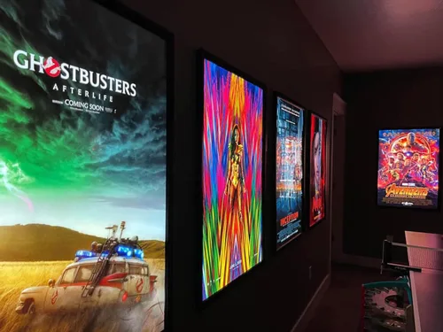 Vista 6 de Marco de póster de caja de luz LED Glowbox de 27 x 40