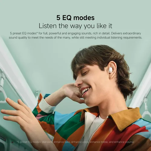 Vista 4 de Xiaomi Redmi Buds 6 Play Control dinámico de 10 mm Reducción de ruido AI Hasta 36 horas de duración de la batería Bluetooth® 5.4 Control