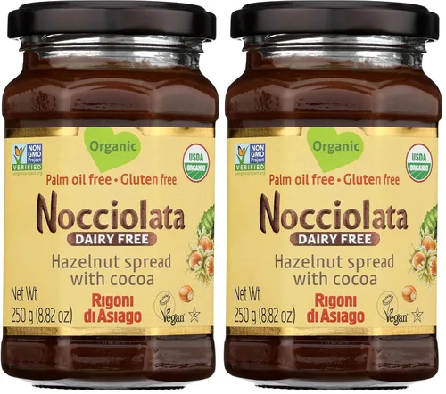 Vista 4 de Nocciolata Crema de avellanas orgánica clásica, 8.82 onzas