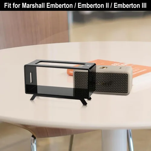 Vista 6 de TXEsign Soporte de escritorio acrílico Compatible con altavoz Marshall Emberton/Emberton II/Emberton III, soporte de mesa, estante de exhibición