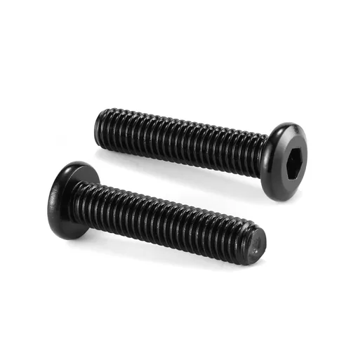 Vista 9 de M5 x 6mm 10Pcs Tornillos de cabeza plana con casquillo hexagonal, 304 Acero inoxidable 18-8, rosca completa, óxido negro de SG TZH