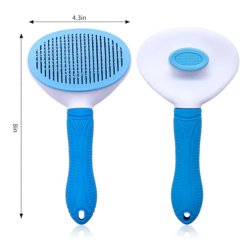 Vista 7 de Cepillo de limpieza automática para el aseo de mascotas - Elimina la capa interior suelta y la muda, adecuado para gatos y perros de pelo largo