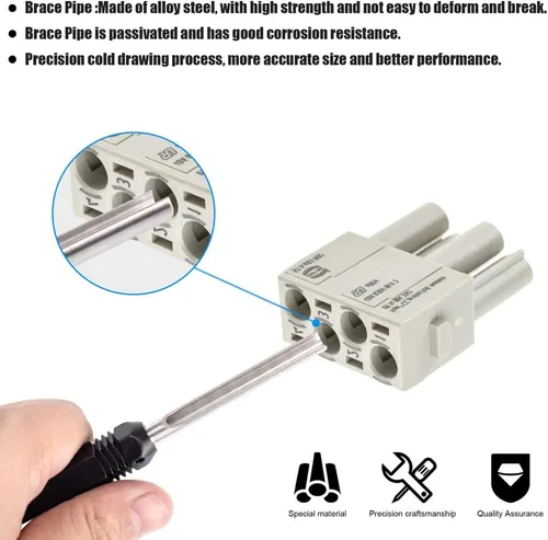 Vista 9 de JRready ST5227 KIT de Herramientas Extractoras Herramientas de Extracción de Contacto Sólido Remoción TE/AMP/HARTING Series D SUB Series HAN