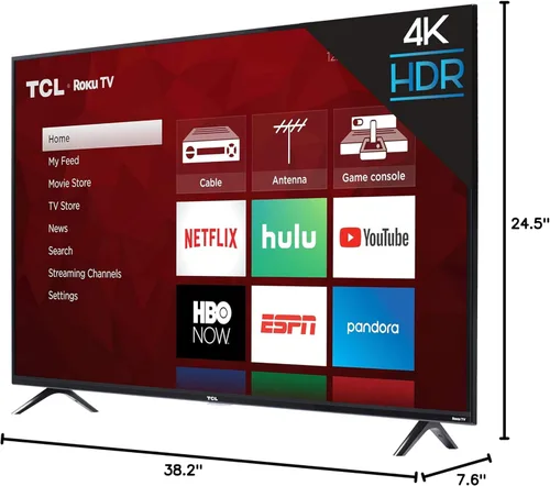 Vista 8 de TCL 43S425 43 pulgadas 4K Ultra HD Smart ROKU LED TV (2018)