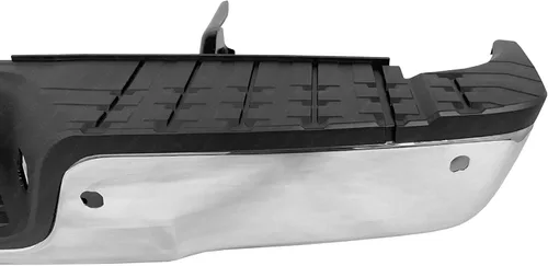 Vista 6 de BUMPER-KING Conjunto de parachoques trasero compatible con Toyota Tundra TO1103116 2007-2013 acero cromado con asistencia de estacionamiento