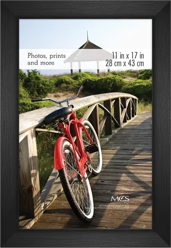 Vista 36 de [Usado] MCS Marco para póster con estilo de museo, 11 x 17 pulgadas, madera de granero, vertical y horizontal, para colgar en la pared, marco grande