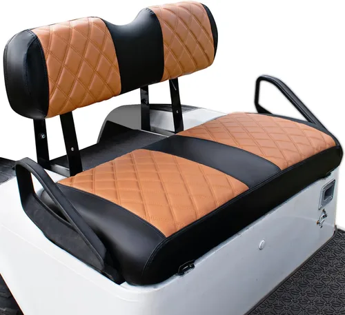 NOKINS Juego de fundas de asiento de diamante para carrito de golf, para EZGO TXT 1994-2013EZGO RXV OEM estándar para asiento delantero, funda de