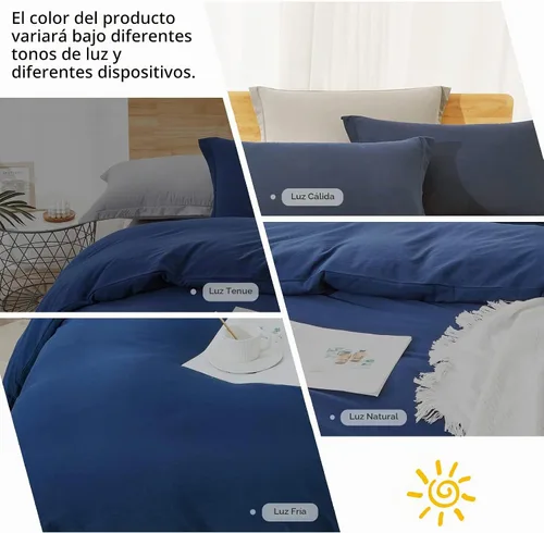 Vista 4 de Dreaming Wapiti - Funda de edredón individual de microfibra lavada rosa, juego de funda de edredón de color liso, suave y transpirable con cierre