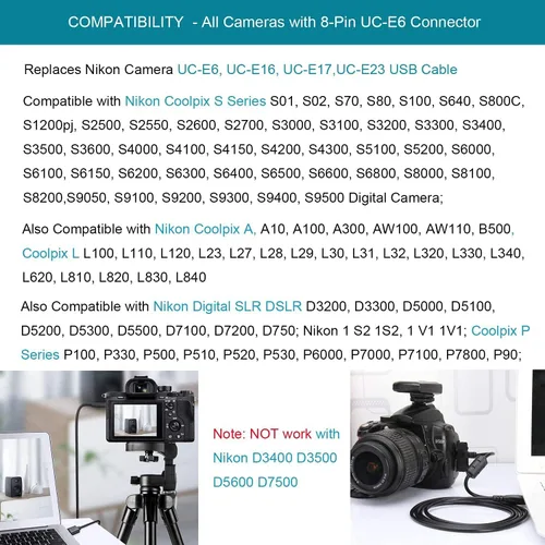 Vista 3 de MaxLLTo Cable de carga de datos USB + batería para Sony Alpha DSLR-A350 DSLR-A380 DSLR-A500 DSLR-A550 DSLR-A700 DSLR-A850 DSLR-A900