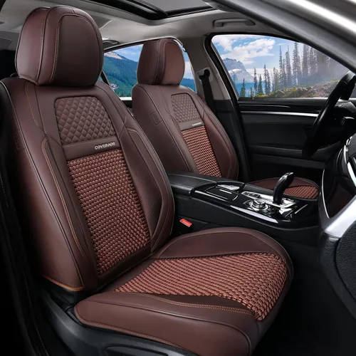 Vista 15 de Coverado - Fundas impermeables para asientos de coche, fundas delanteras para asientos de coche, 2 en 1, fundas protectoras para asientos de coche