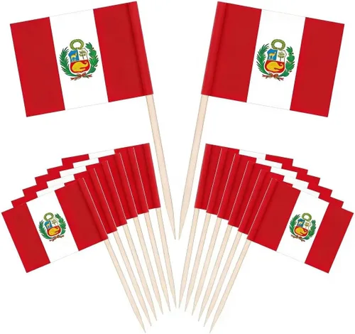 Vista 32 de JAVD CYPS - 100 banderas de palillo de dientes cubano, mini palillo pequeño para cupcakes, banderas cubanas, selecciones de campo, decoración