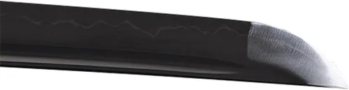 Vista 6 de Espada hecha a mano – Espada Samurai Wakizashi, práctica, forjada a mano, acero al carbono 1060, templado por calor, espiga completa, afilada, grúa