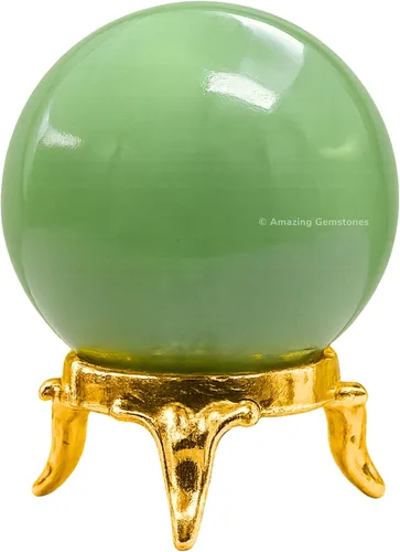Vista 56 de Amazing Gemstone Bola de cristal de cuarzo transparente con soporte, bolas de meditación de esfera de cristal de 1.5 pulgadas para brujería y bolas