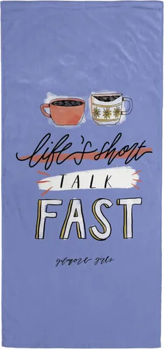 Jay Franco Gilmore Girls Toalla de baño para piscina y playa - Azul súper suave y absorbente 100% algodón, mide 28 x 58 pulgadas