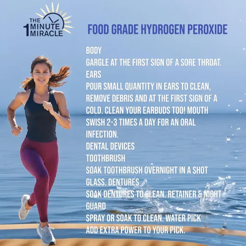 Vista 6 de Peróxido de hidrógeno al 12% de grado médico y alimenticio - Botella de 12 oz - Recomendado por el libro La Cura en Un Minuto. Nuestra marca OMM es