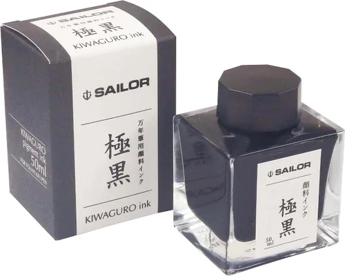 Vista 2 de Sailor - Pluma estilográfica, tinta de botella de pigmento, 1.7 fl oz (1.7 fl oz), Ultra Black 13-2002-220 Negro