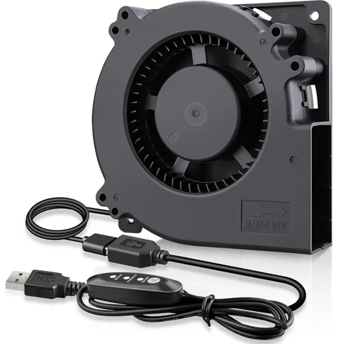Vista 8 de GDSTIME Ventilador USB de 50mm, ventilador de refrigeración sin escobillas de 5V CC, ventilador de soplado de 50mm x 15mm
