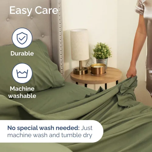 Vista 8 de Deep Pocket 4-Piece Sheet Set by CGK Linens