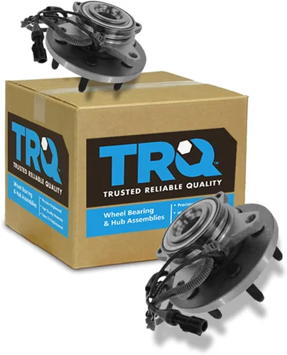 Vista 193 de Conjunto de rodamiento de rueda y buje TRQ para parte trasera izquierda y derecha, 2 piezas, compatible con Ford Expedition 2007-2010 y Lincoln