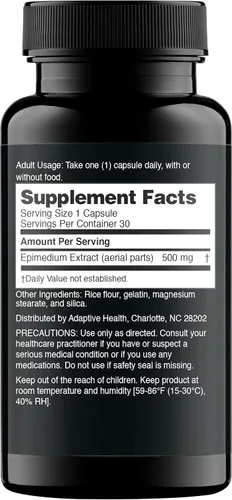 Vista 2 de Nugenix Essentials Extracto de Hierba de Cabra en Celo - Extracto de Epimedium - 30 Cápsulas