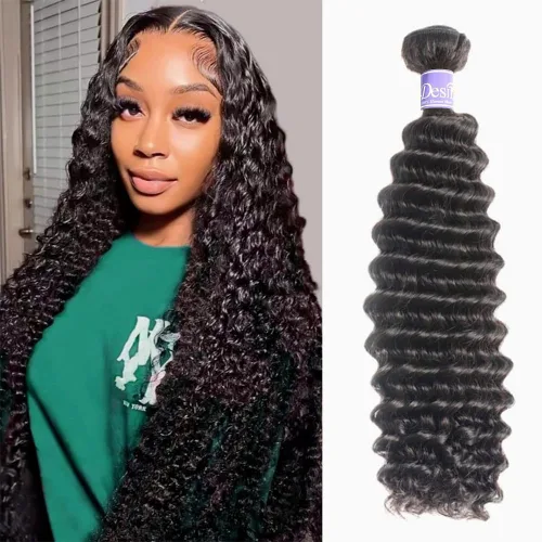 Vista 10 de Extensiones de cabello humano rizado virgen brasileño, un paquete de extensiones de cabello rizado Jerry grado 16A, sin procesar, negro natural, 10