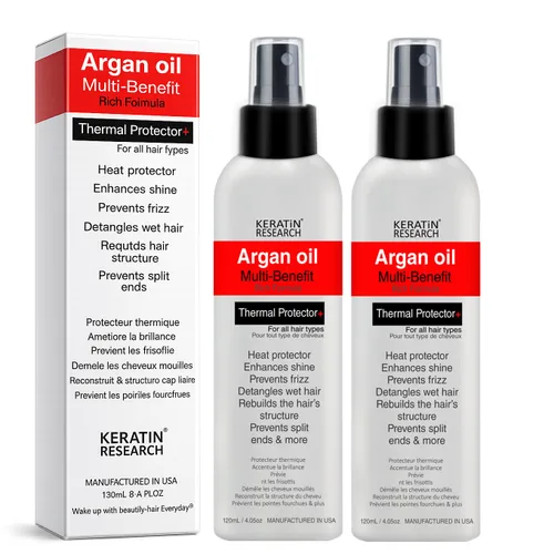 Vista 11 de Spray protector térmico para el cabello: mejora el brillo, elimina el encrespamiento, desenreda, evita las puntas abiertas, repone nutrientes, se