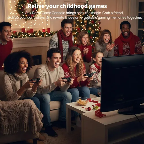 Vista 2 de 20000+ Games Retro Gaming Console,2025 Home Game Console Wireless Double Handle PSP Arcade Double TV Game Console Plug and Play Video Game Stick