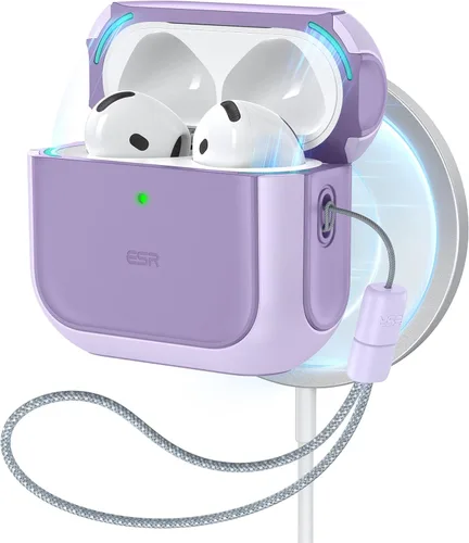 Vista 21 de ESR Funda para AirPods Pro 3, compatible con AirPods Pro de 3ª generación (2025), compatible con MagSafe, cubierta de protección completa contra