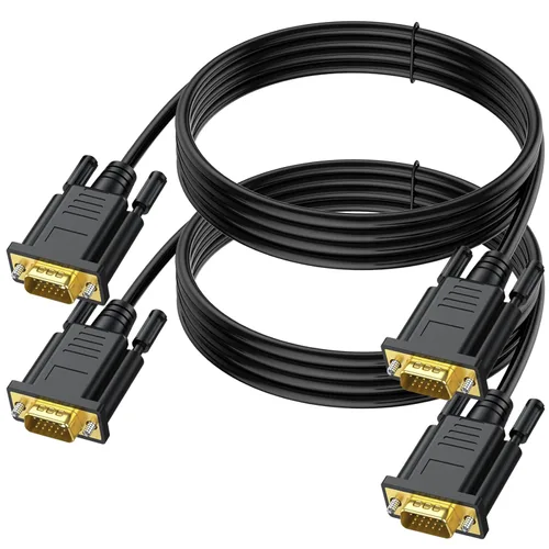 Vista 8 de Cables VGA de 3 pies, cable de monitor de computadora VGA macho a macho, 1080 p a 60 Hz, cable de video Full HD de 15 pines para computadora, PC